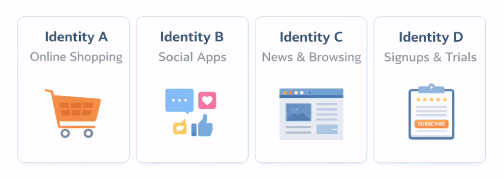 different identities